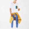 T-Shirt With Colored Pocket